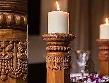 Karu ☘ Temple Pillar Lights { Wood } ☘ 6